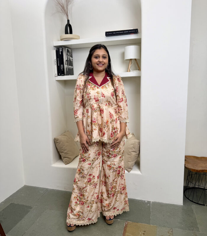 AURAA Vintage Peplum Set